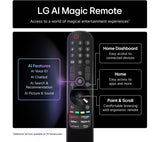 LG 50QNED70A6A (2025) QNED HDR 4K Ultra HD Smart TV 50 inch - Charcoal Black