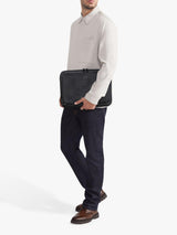 TUMI Men's Nassau Travel Everyday Organiser 14" Laptop Bag - Black Embossed