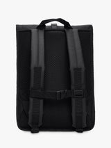 Rains Rolltop 16in Laptop Sleeve Waterproof 19L Rucksack Backpack - Black