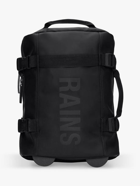 Rains Texel Soft-side 48cm 2 Wheel Zipped Travel Cabin Suitcase - Black