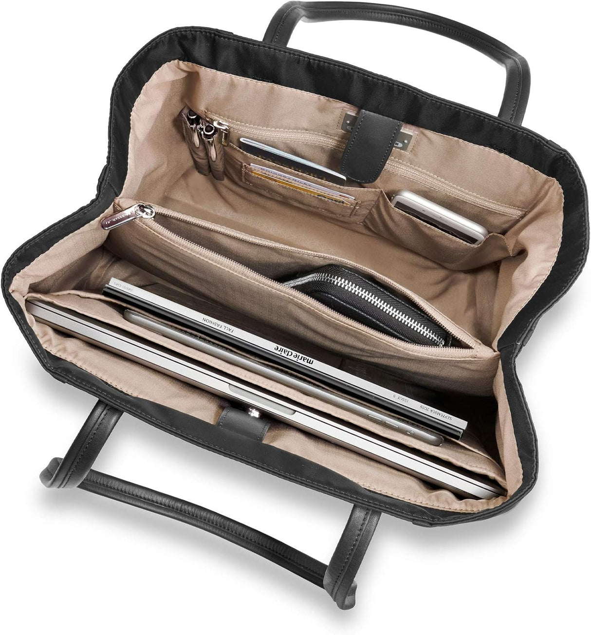 Briggs&Riley Rhapsody Essential Lightweight Travel Carry-On Tote Bag - Black