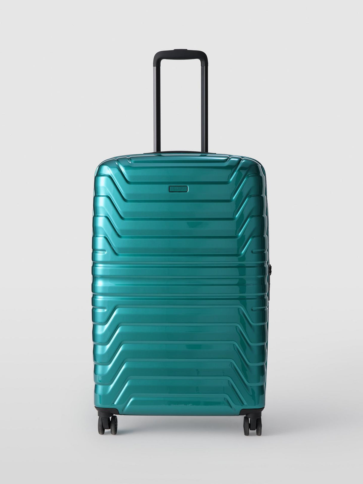 John Lewis Tulum 72cm 8-Wheel Hard Shell Expandable Large Suitcase - Petrol
