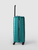 John Lewis Tulum 72cm 8-Wheel Hard Shell Expandable Large Suitcase - Petrol