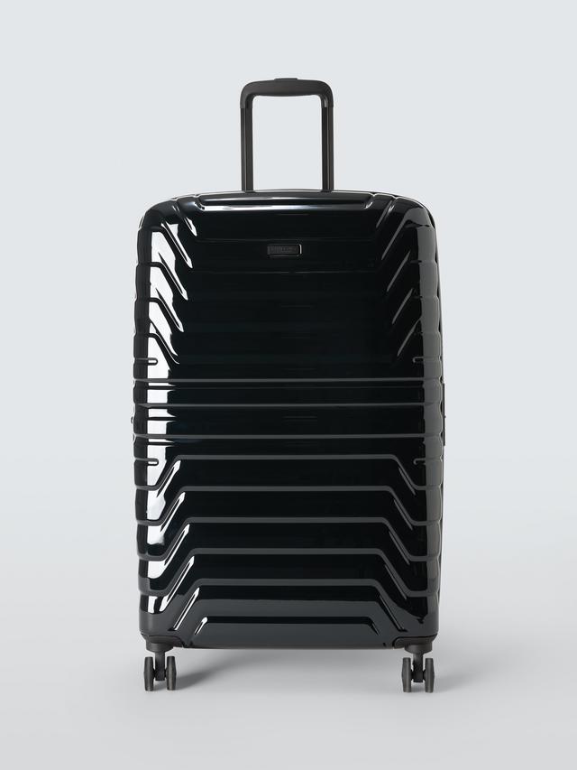 John Lewis Tulum 8-Wheel 72cm Hard Shell Expandable Large Suitcase - Black