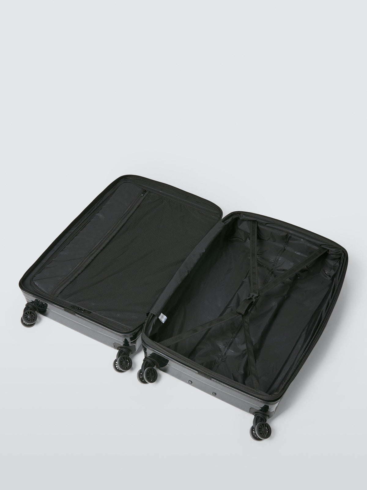 John Lewis Tulum 8-Wheel 72cm Hard Shell Expandable Large Suitcase - Black