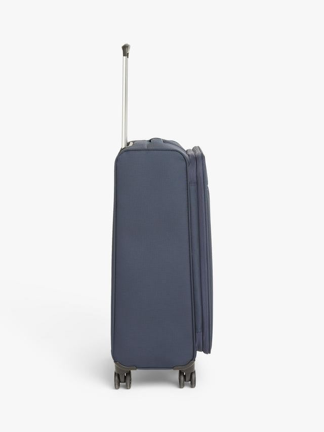 John Lewis Vienna 4-Wheel Spinner 66cm Lightweight Medium Suitcase - Navy