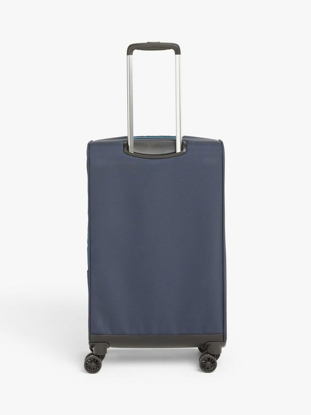 John Lewis Vienna 4-Wheel Spinner 66cm Lightweight Medium Suitcase - Navy
