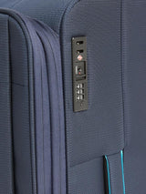 John Lewis Vienna 4-Wheel Spinner 66cm Lightweight Medium Suitcase - Navy