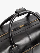 John Lewis Made in Italy Leather Holdall Sports Everyday Travel Bag - Black