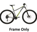 Voodoo Aizan 2018 Alloy Mountain Bike Frame Only - Grey/Green - 16" Small
