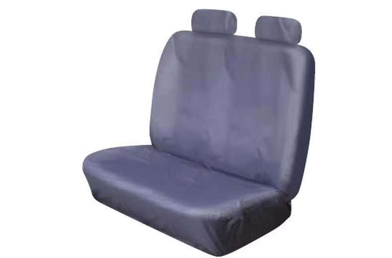 Cosmos 53612 Car Van Waterproof Stretch Double Front Seat Covers - Grey