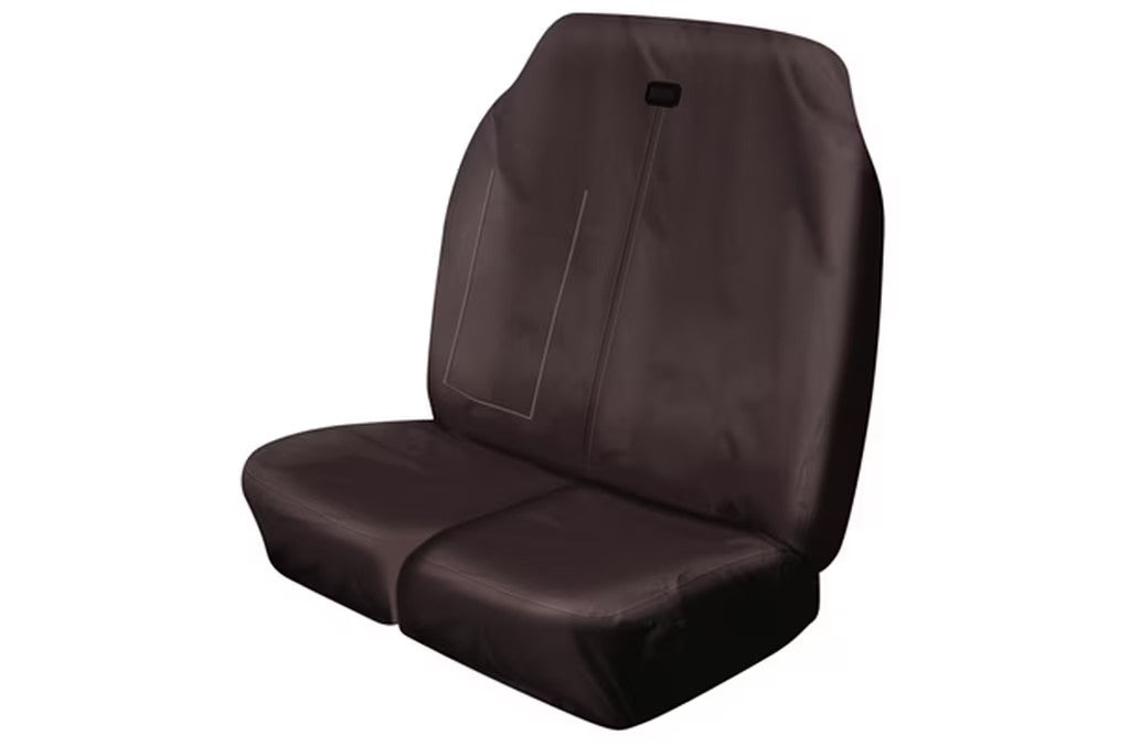 Cosmos 53623 Heavy Duty Car Van High Back Double Front Seat Covers - Black