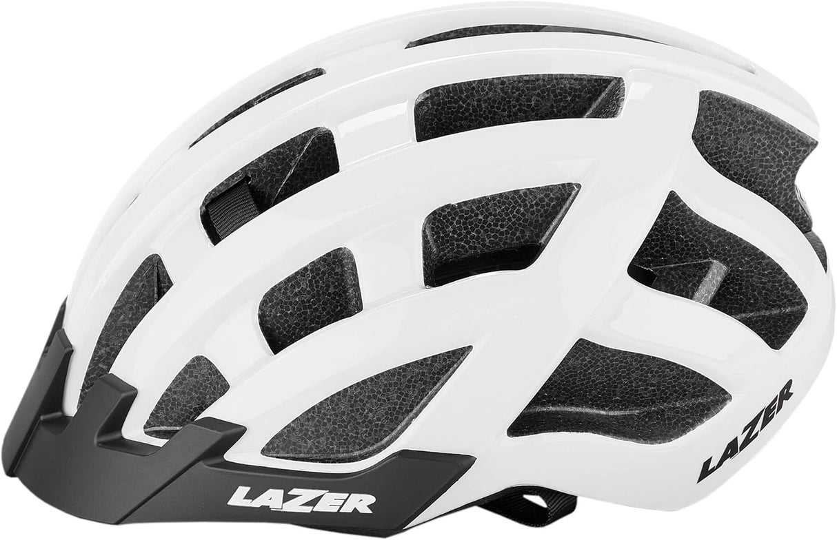 Lazer Compact Cycling Bike Helmet with Vents 54-61cm Uni-Size Adult - White