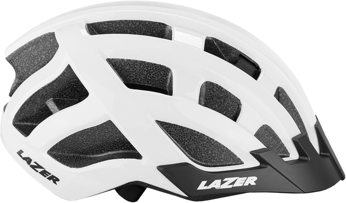 Lazer Compact Cycling Bike Helmet with Vents 54-61cm Uni-Size Adult - White