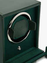 Wolf Cub Vegan Leather Single Automatic Watch Display Winder Box - Green