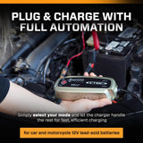 CTEK MXS 5.0 12V 5A AGM Automatic Battery Charger & Maintainer - Black/White