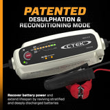 CTEK MXS 5.0 12V 5A AGM Automatic Battery Charger & Maintainer - Black/White