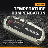 CTEK MXS 5.0 12V 5A AGM Automatic Battery Charger & Maintainer - Black/White