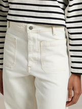 Ralph Lauren Women's Denim Wide Leg Straight Sailor Jeans Luizia Wash - 28
