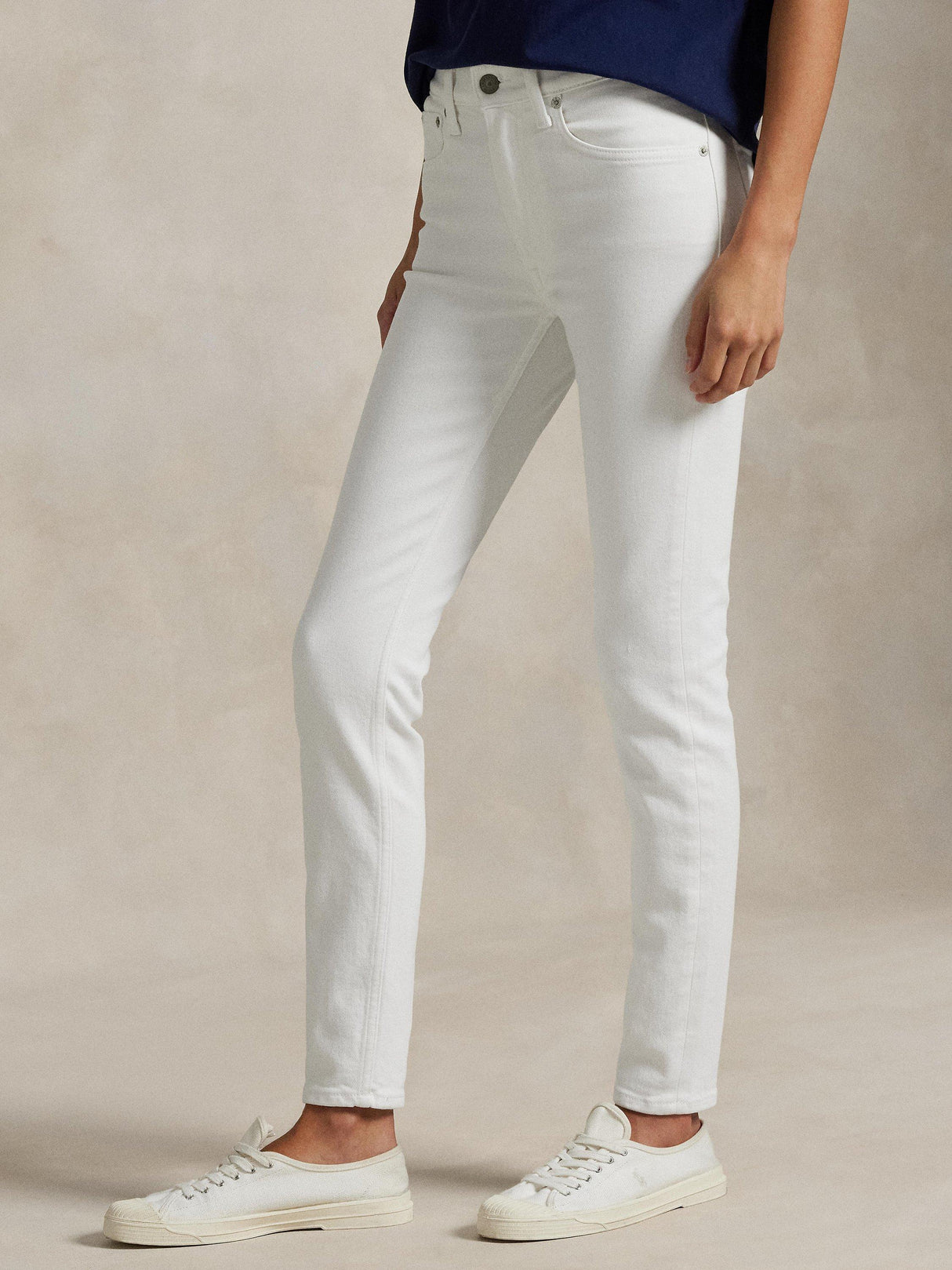 Ralph Lauren Polo Mid Rise Skinny Jeans - Amesbury Wash White - Size 31