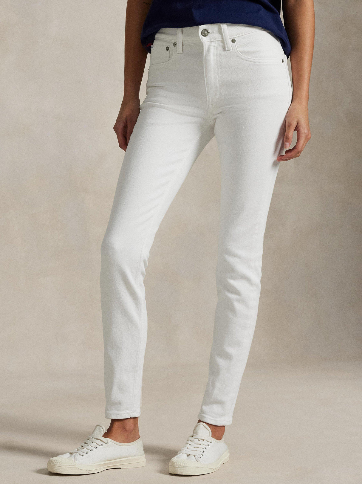 Ralph Lauren Polo Mid Rise Skinny Jeans - Amesbury Wash White - Size 31
