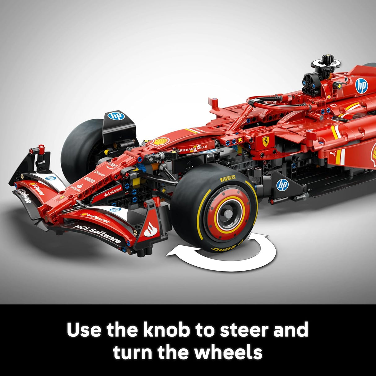 LEGO Technic 42207 Ferrari SF-24 Car Model Building Set for Adults - Red