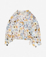 MUNTHE Women's Ferne Floral Loose Fit Blouse Top - Cream/Multi - EU 40/UK 12