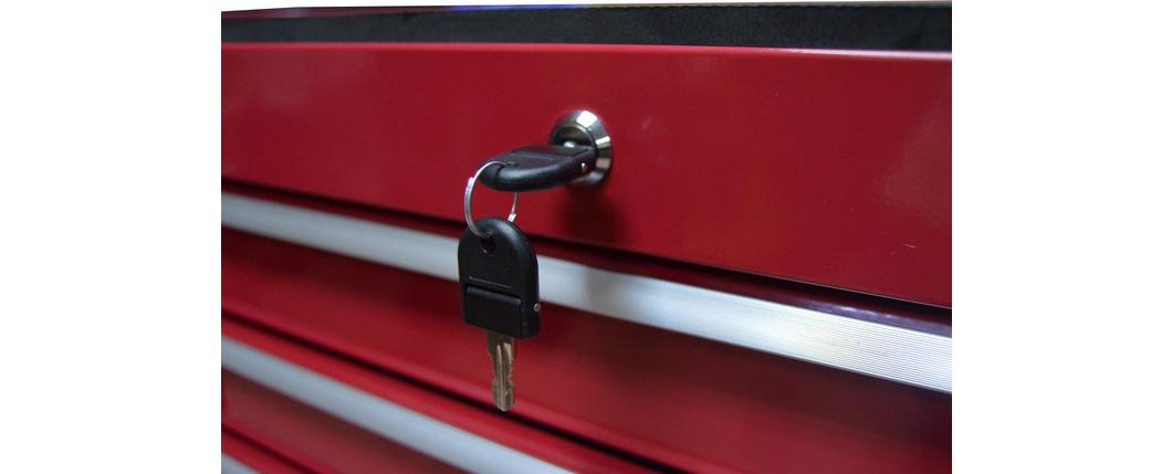 Halfords 5 Drawer Cabinet - Red