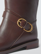 rag & bone Hayden Leather Women's Riding Knee-High Boots - Mocha - Size 6