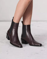 rag & bone Women's Joni Leather Chelsea Boots - Dark Espresso - UK 5/EU 38