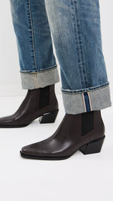 rag & bone Women's Joni Leather Chelsea Boots - Dark Espresso - UK 5/EU 38