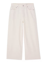 rag & bone Women's Andi Featherweight Wide Leg Jeans - White Cream - Size 24