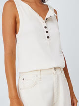 rag & bone Women's Andi Featherweight Wide Leg Jeans - White Cream - Size 24