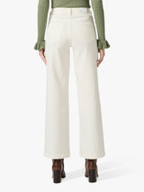 PAIGE Anessa High Rise Wide Leg Women's Denim Jeans - UK Size 31 - White