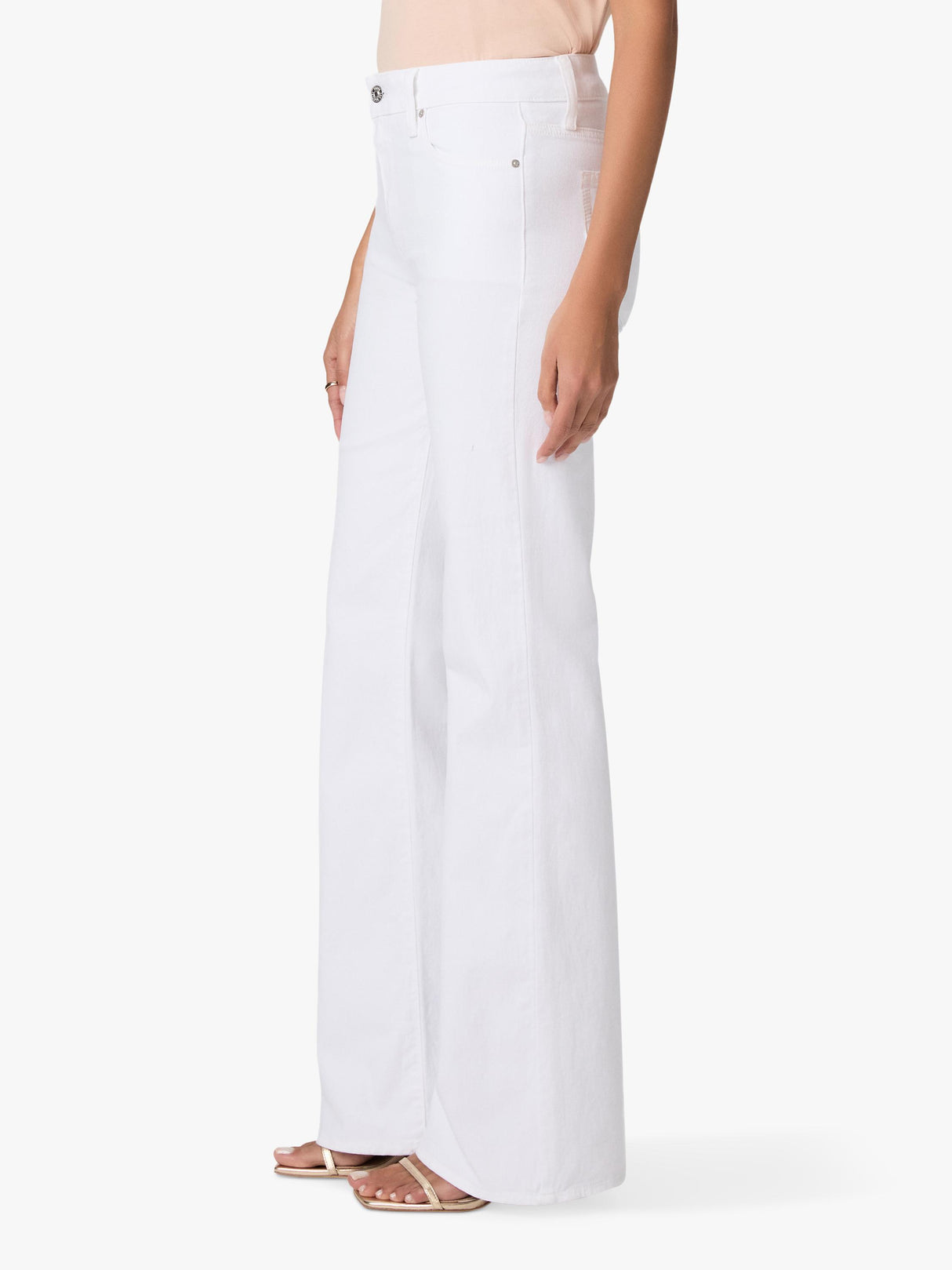 PAIGE Women's Sofia 33'' Mid Rise Flared Denim  Jeans - White - Size 26