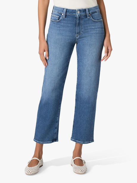 PAIGE Mason Bootcut Cropped Jeans Monaco Mist - Blue Denim - Mid Rise - W26