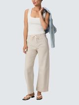PAIGE Arellia Ankle Crop High-Rise Barrell Leg Women's Jeans Stone - Size 28