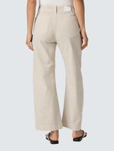 PAIGE Arellia Ankle Crop High-Rise Barrell Leg Women's Jeans Stone - Size 28