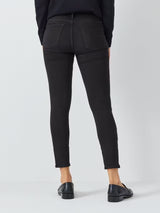 FRAME Women's Le High Rise Skinny Ankle Grazer Jeans - Film Noir - Size 26