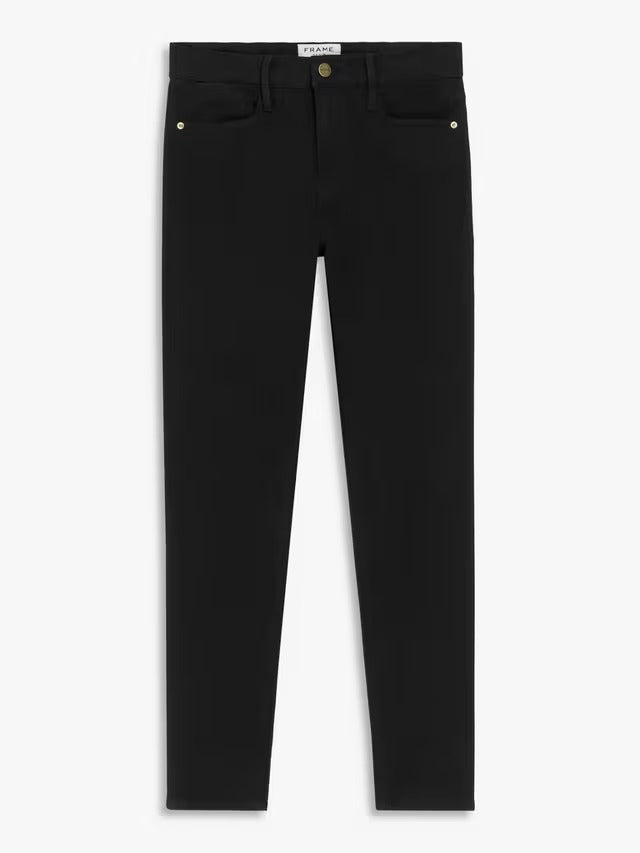 FRAME Women's Le High Rise Skinny Ankle Grazer Jeans - Film Noir - Size 26