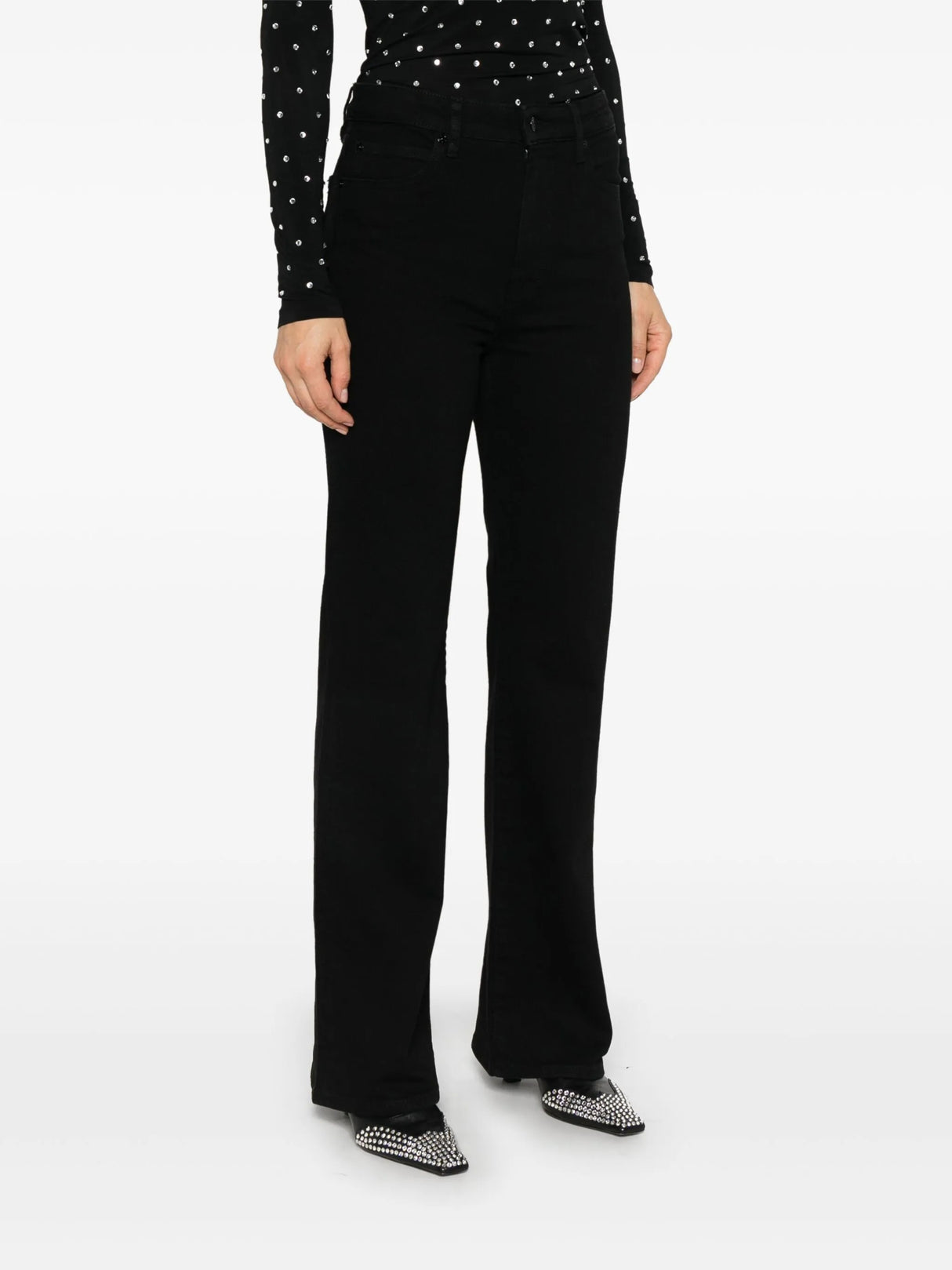 FRAME Women's The Pixie Arrow High Rise Bootcut Jeans - Black - Size 30