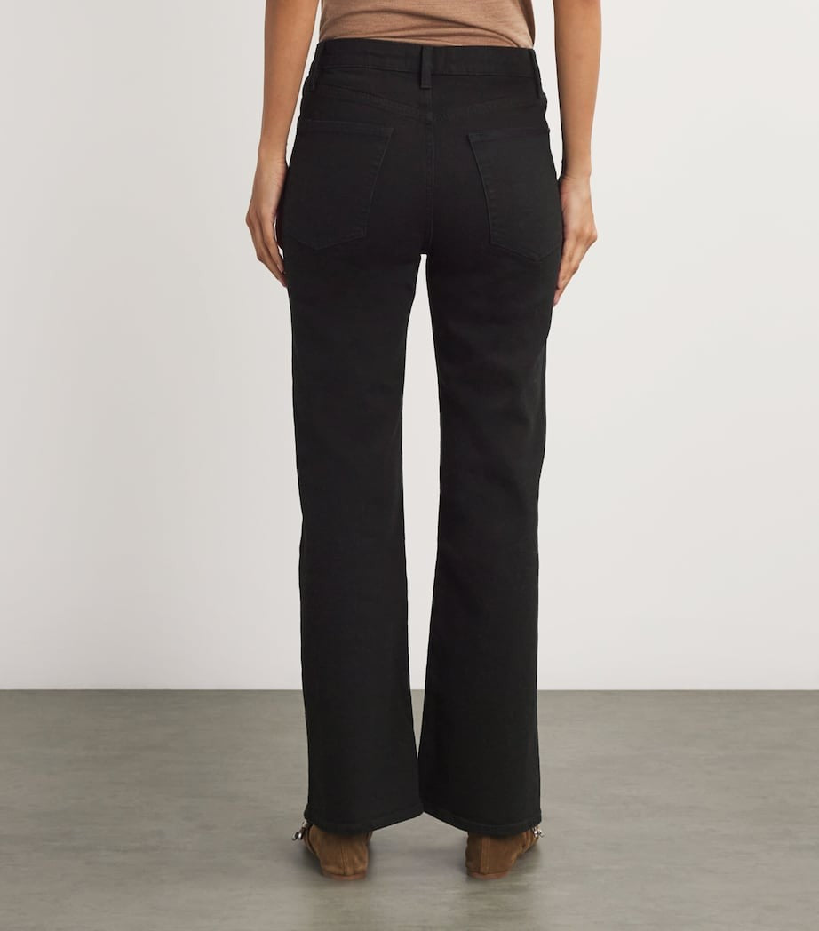 FRAME Women's The Pixie High Rise Bootcut Arrow Jeans - Black - Size 31