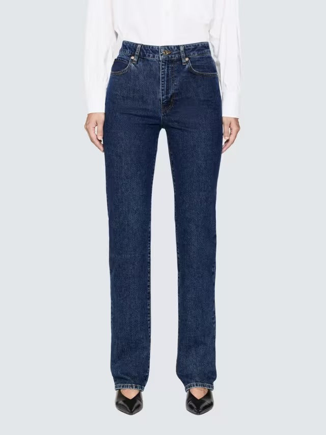 FRAME The Ruler Women's High Rise Slim Straight Denim Jeans - Written - 27