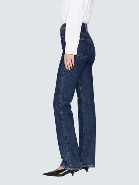 FRAME The Ruler Women's High Rise Slim Straight Denim Jeans - Written - 27