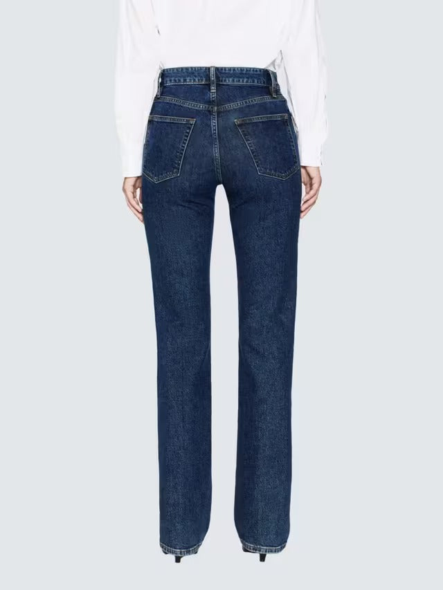 FRAME The Ruler Women's High Rise Slim Straight Denim Jeans - Written - 27