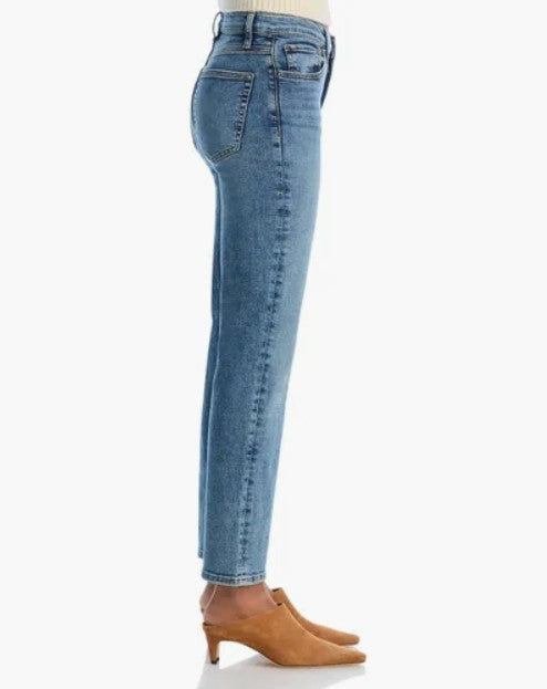 FRAME Le Sleek Straight Leg High-Rise Stretch Women's Jeans - Blue Size 31