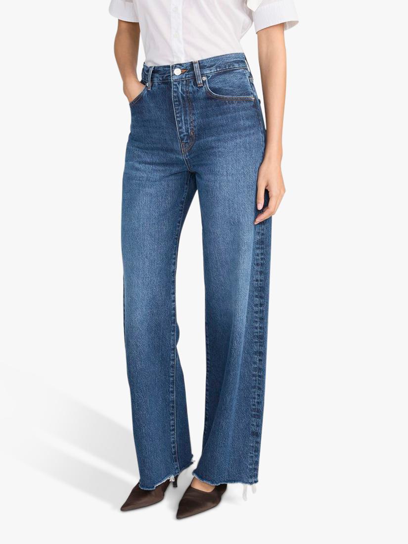 FRAME The Bow Relaxed Barrel Leg Jeans Acumen New Fray Women's Size 27