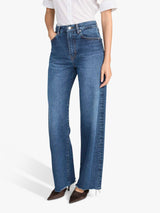 FRAME The Bow Relaxed Barrel Leg Jeans Acumen New Fray Women's Size 27