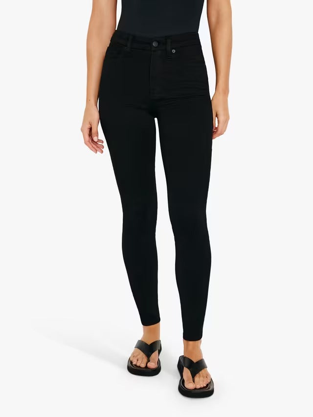 Good American Women's Good Legs Skinny High Rise Jeans - Black - Size 27