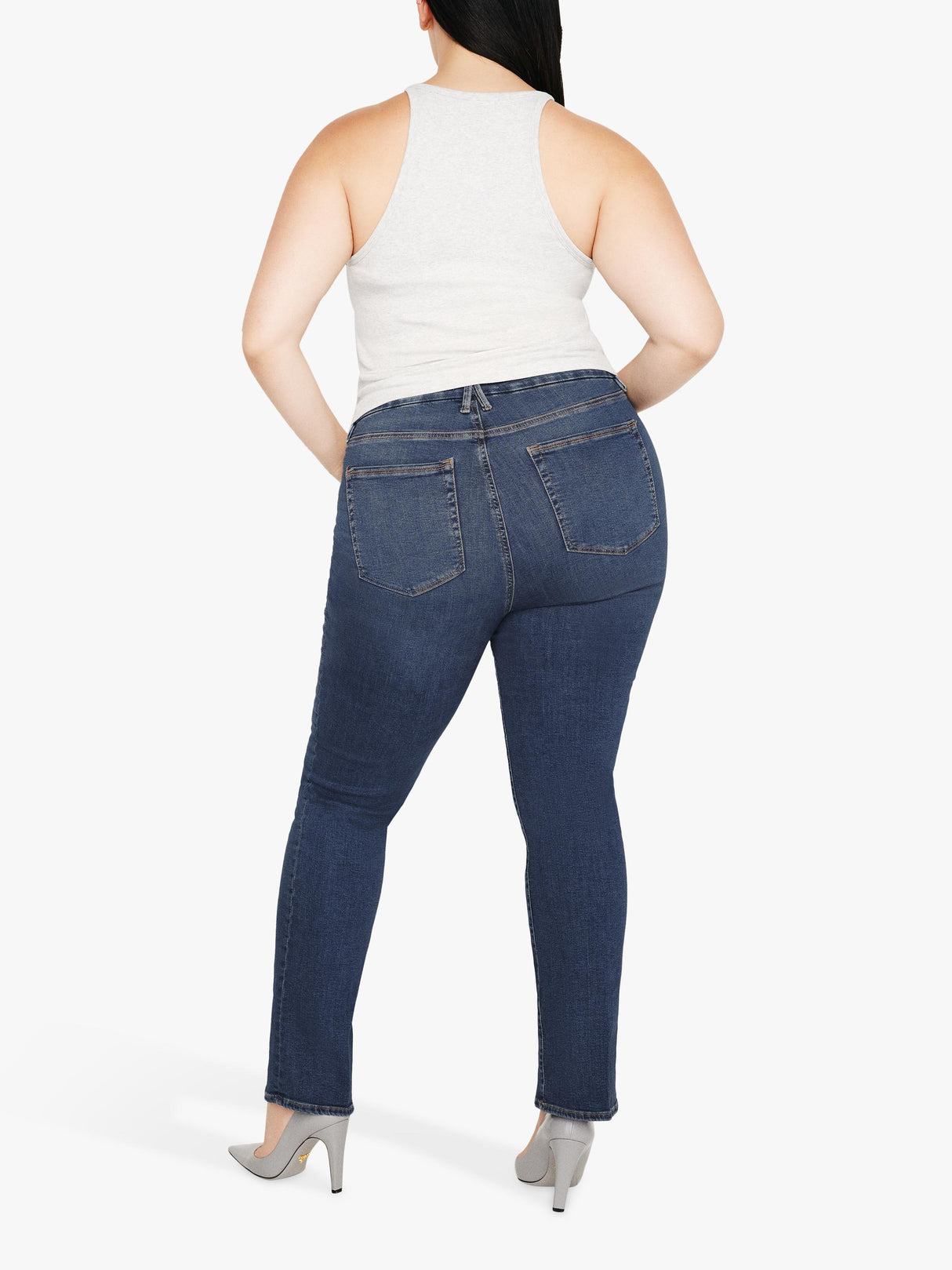 Good American Good Legs Women's Body-Hugging Straight Jeans - Blue - Size 30